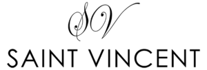 logo saint vincent czarne
